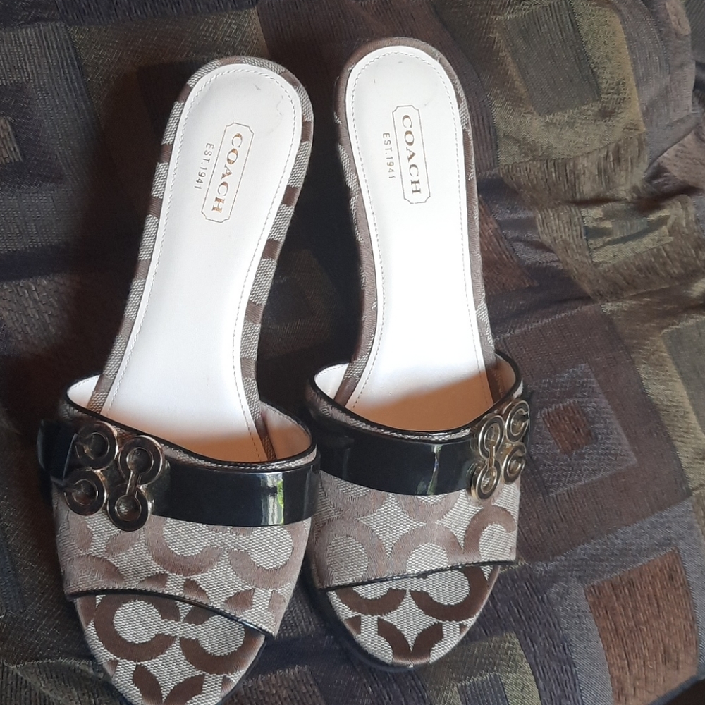 Coach women's slip on wedges
